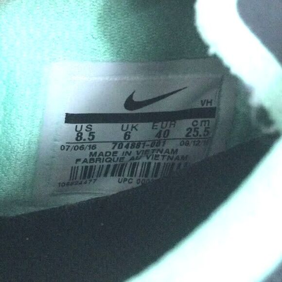 Nike FS Lite Run 3 - Women's Size 8.5 - Black Running Jogging Shoes - 704881-001 - Picture 9 of 9